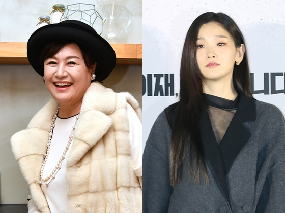 배우 박원숙(왼쪽)과 박소담. 사진 KBS, 뉴스1