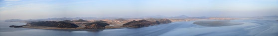 2일 경기 김포시 애기봉 관측소(OP)에서 바라본 북측 영토. [사진 해병대]