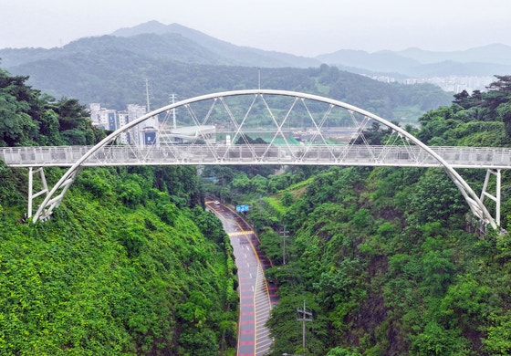 광주 남구 제석산 구름다리. 연합뉴스