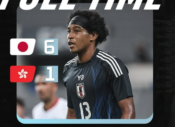 '혼혈' <b>저메인 4골 폭발</b>...일본, 동아시안컵서 홍콩 6-1 대파