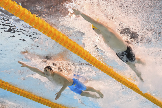 <b>김우민</b>, <b>세계수영</b>선수권 자유형 400ｍ <b>동메달</b>…2회 연속 입상