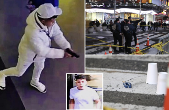 9일(현지시간) 미국 뉴욕 맨해튼 타임스스퀘어에서 총격 사건이 발생했다. 뉴욕경찰은 총격사건의 용의자인 17세 청소년을 체포했다. [뉴욕포스트 SNS 캡처]