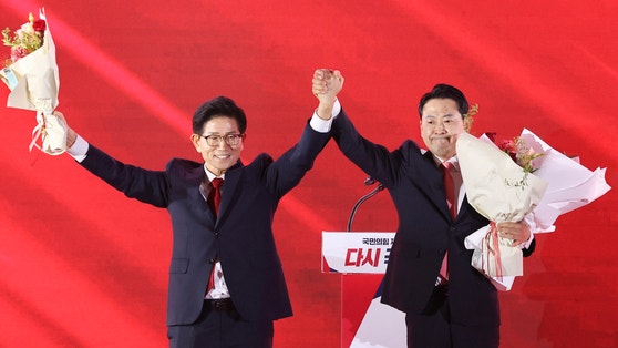 국힘, 반탄 정당 뚜렷해졌다…<b>김문수</b>·<b>장동혁</b> 당<b>대표</b> 결선