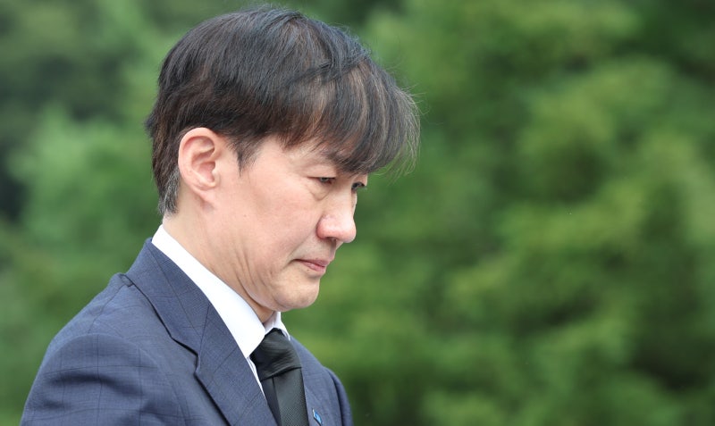 盧<b>묘역</b> 찾은 <b>조국</b> "호남 일정, 인간의 도리…지방선거용 아냐"