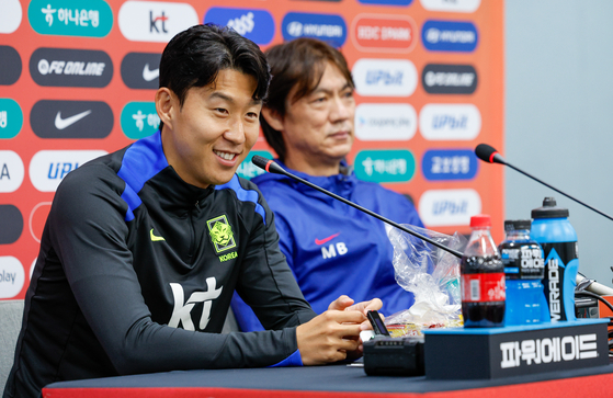 홍명보 "<b>브라질전</b>, 강팀 상대할 좋은 기회"...<b>손흥민</b> "137번째 A매치 영...