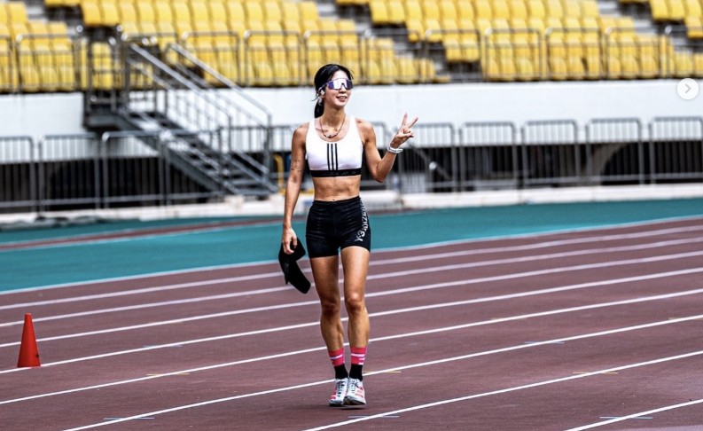 마라톤 선수 한지혜씨. 사진 진태현 인스타그램