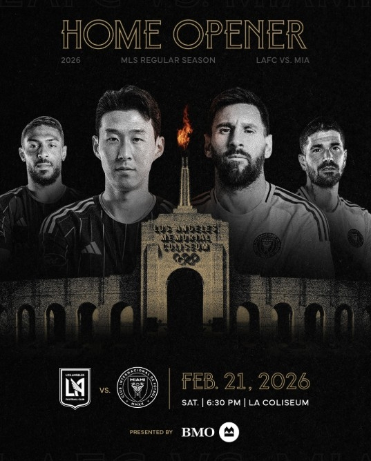 '꿈의 대결' <b>손흥민</b> vs <b>메시</b>, 내년 2월 <b>MLS 개막전</b>에서 본다