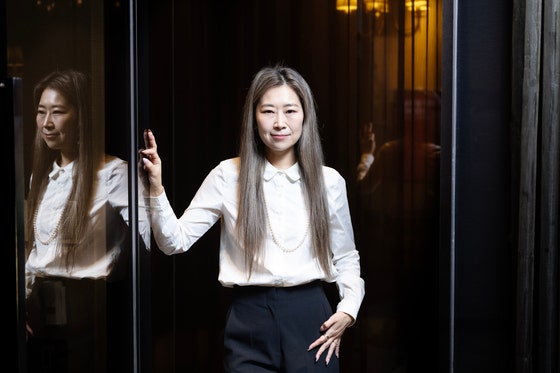 넷플릭스 애니메이션 '케이팝 데몬 헌터스' 의 매기 강 감독이 옥관문화훈장을 수훈한다.권혁재 사진전문기자