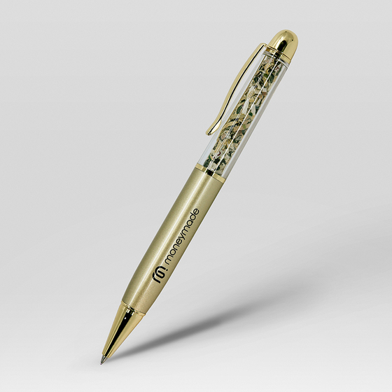 한국조폐공사가 만든 돈 볼펜.사진 한국조폐공사