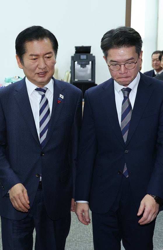 [사진] 정원오와 면담