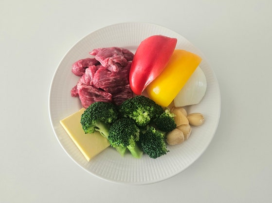 찹스테이크의 재료.사진 신혜원 