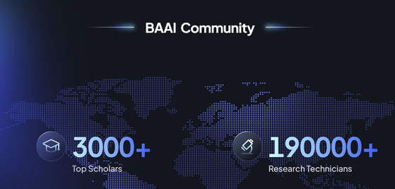 BAAI 커뮤니티에 속한 석학은 3000명 이상,연구 인력만 19만명이 넘는다.BAAI 홈페이지 