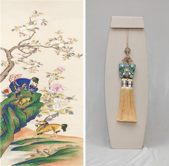 이 대통령, 시진핑에 ‘기린도’ 선물…김 여사, 펑리위안에 “오랜 팬입니다”