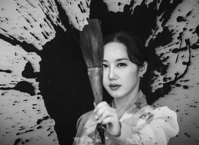 [권혁재의 사람사진] 무대에서 '붓의 춤' 추는 김소영