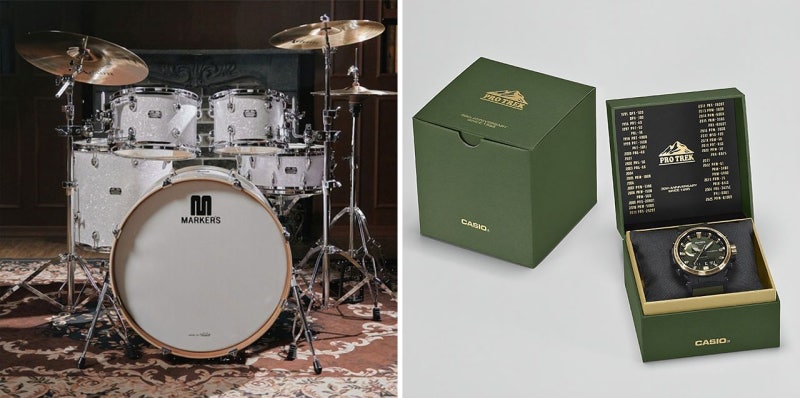 취향 저격 선물 외교…드럼 세트 주고, 등산용 시계 받았다