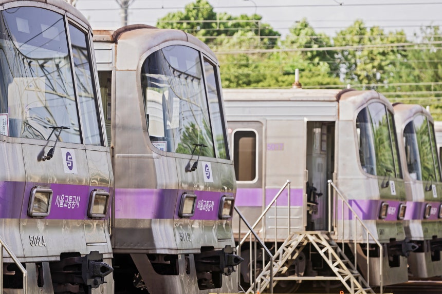 서울교통공사의 전동차 예비차량. 사진 서울교통공사 