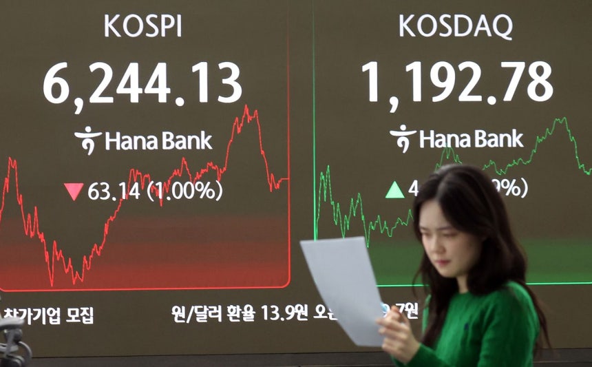 지난달 27일 코스피는 6244.13으로 마감했다. [뉴스1]
