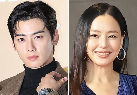 차은우(왼쪽), 이하늬