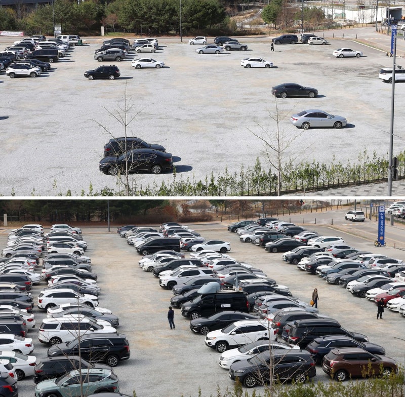 차량 2부제 첫날…“짝수 차 번호판, 홀수로 다시 받았어요”