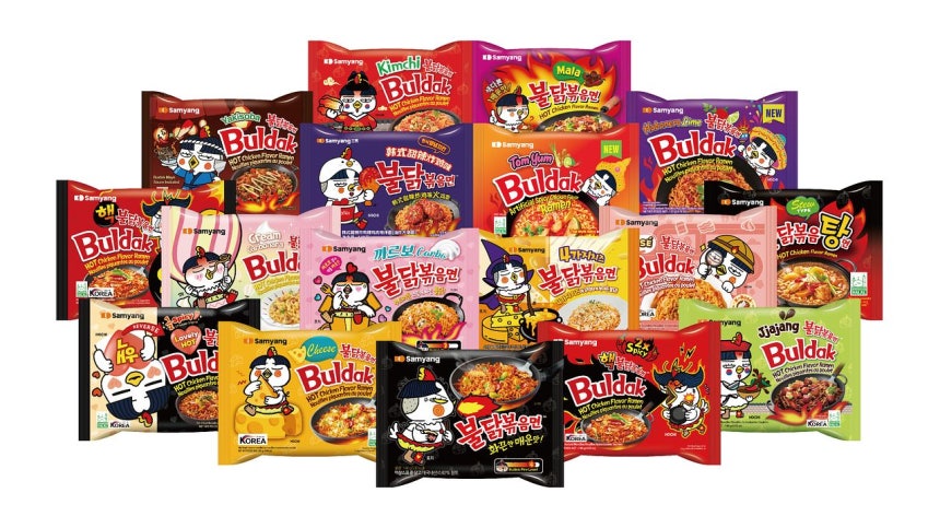 삼양식품의 불닭 시리즈.사진 삼양식품