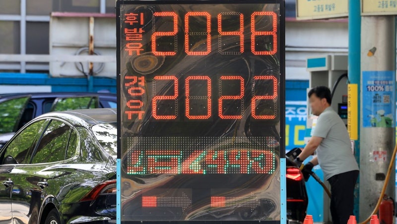 [사진] 7주 연속 오른 주유소 휘발유 가격