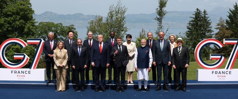 [사진] 에비앙 G7에 모인 지도자들