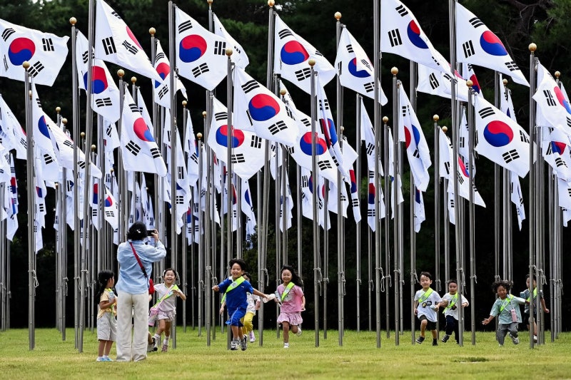 [한 컷] 815기의 태극기