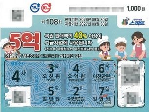 '8번째 긁는 순간, 싸하더라'…병원 가다 산 복권이 5억 당첨