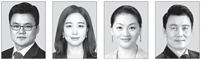 노철오,백성희,이항영,정성안(왼쪽부터 순서대로)