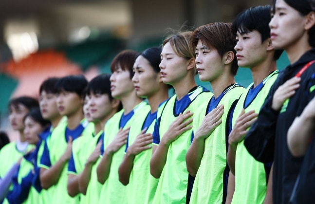 여자축구가 아시안게임 무대에서 메달권에 진입한 건 지난 2018년 이후 8년 만이다. 로이터=연합뉴스