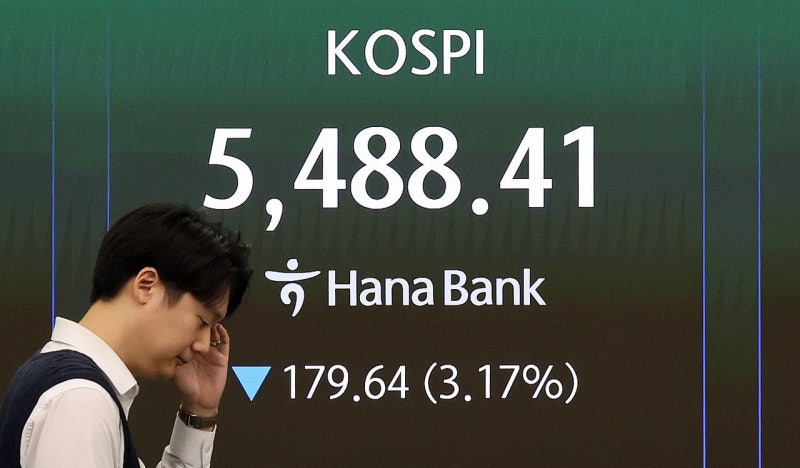 17% 하락한 코스피, 이달 <b>세계 증시</b> 중 수익률 꼴찌