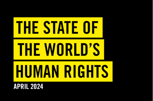 국제앰네스티 ‘2023 세계 인권 현황 보고서’ 표지