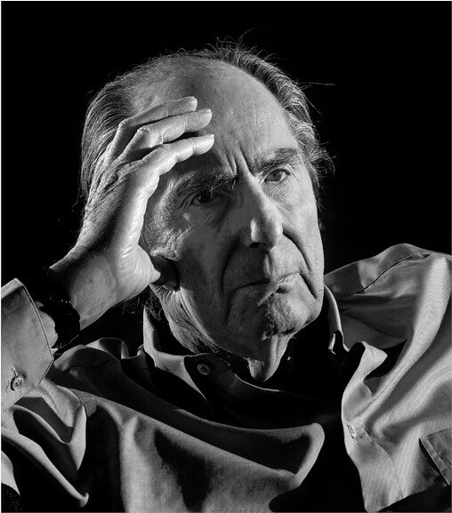 2018년 5월 85살의 나이로 타계한 미국 작가 필립 로스. 사진 ⓒPhilip Montgomery, 문학동네 제공