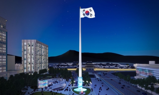 광화문광장의 국가상징조형물 조감도. 서울시 제공