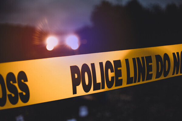 Police line. Getty Images Bank