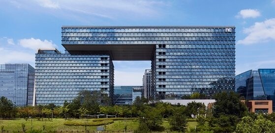 The appearance of NCSoft's R&D center located in Pangyo Techno Valley in Gyeonggi Province