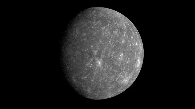 水星于2008年由美國航空公司的Mercury Messenger Messenger拍攝。提供螺釘