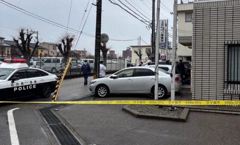 警方正在調查日本右翼團體在第二個日本韓國人民團體（Mindan）地區總部的事件。Ishikawa縣Mindan區域總部提供