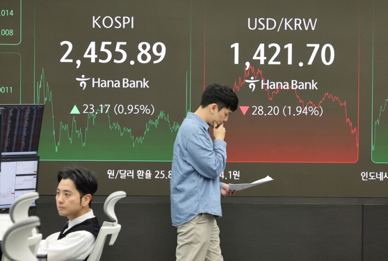 ‘사흘째 급락’ 원-달러 환율 1424원…12·3내란 이후 최저 수준