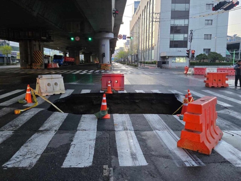 국토부, 94곳 특별점검해 ‘땅꺼짐 위험’ 68개 구멍 발견