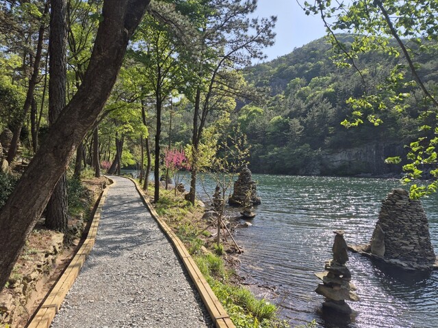 전남 보성군 득량면 해평리 해평저수지 주변 풍경.정대하 기자