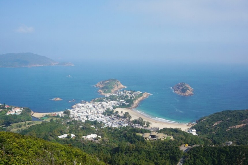 아시아 최고 트레킹 코스로 꼽히는‘드래건스 백’에서 내려다보이는‘섹오 해변’풍경.장보영 제공