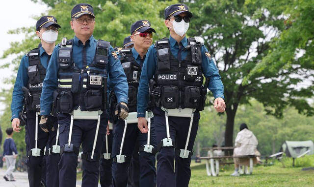 여의도에 드론·웨어러블 로봇…‘K-스마트 순찰’ 시범 운영