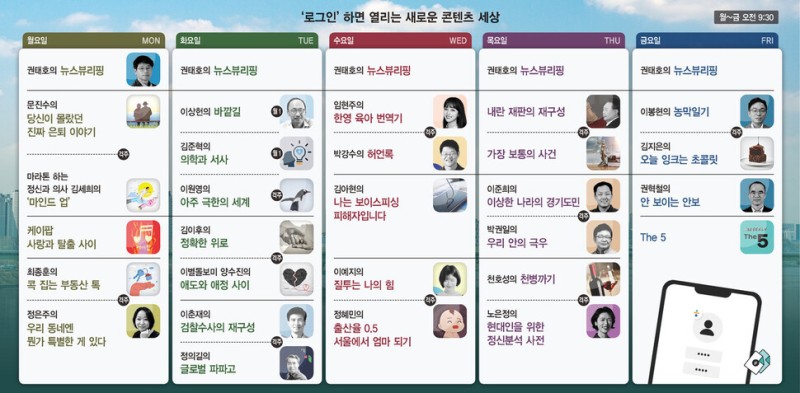 ‘로그인’ 하면 열리는 새로운 콘텐츠 세상