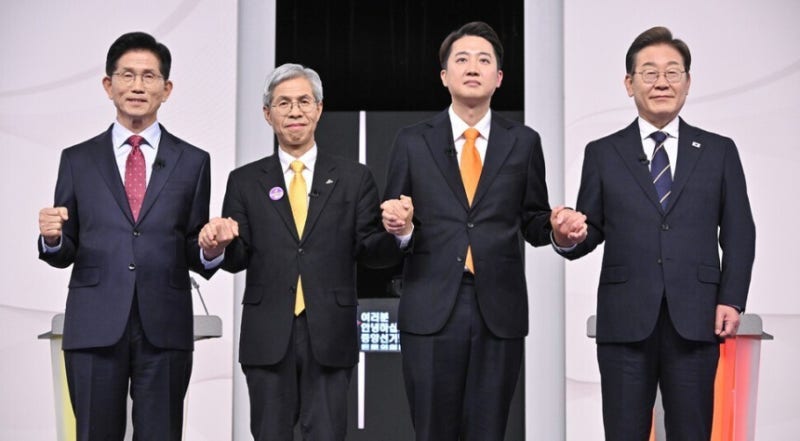 <b>이재명</b>·김문수·<b>이준석</b>·권영국, 오늘 사회 분야 2차 TV <b>토론</b>