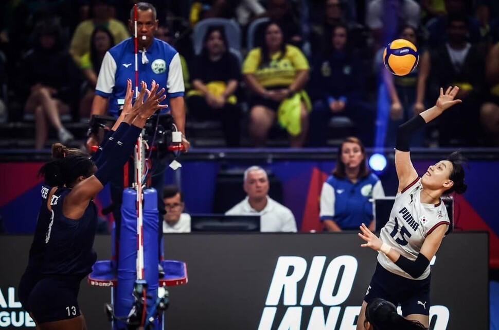 한국 여자 배구 VNL 1주차 4경기 전패로 꼴찌…일본은 4승으로 1위
