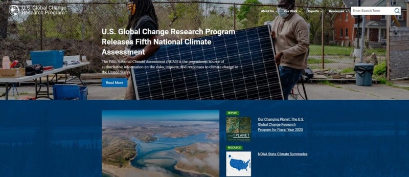 트럼프 행정부, ‘기후 변화 보고서’ 누리집 폐쇄