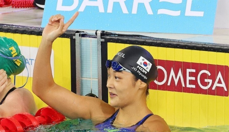 <b>조현주</b>, 여자 <b>자유형</b> 200m 한국 신기록 세우고 준결선 진출