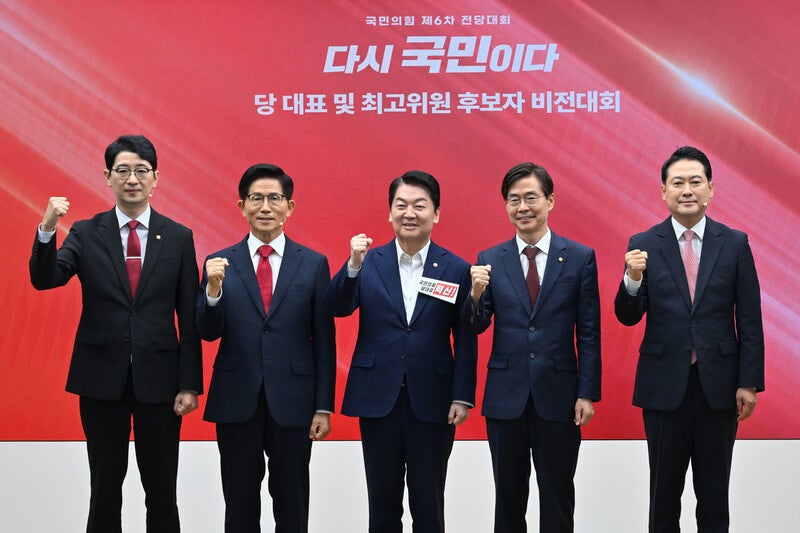 국힘 당대표 본경선에 <b>김문수</b>·<b>안철수</b>·<b>장동혁</b>·<b>조경태</b>…주진우 탈락