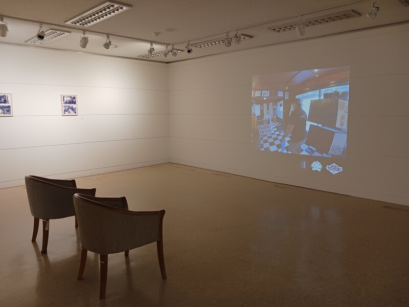 경기도 파주시 동패동 교하도서관 3층 교하아트센터에서 열린 에드가르드 감보아 개인전. 이곳에서는 매년 40개 넘는 전시가 열린다고 한다. 이준희 기자